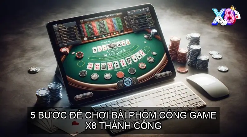 5 bước để chơi bài Phỏm cổng game x8 thành công
